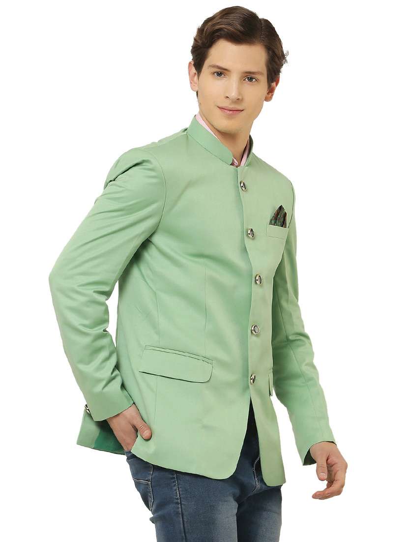 cotton blend casual blazer - 18961928 - Standard Image - 2