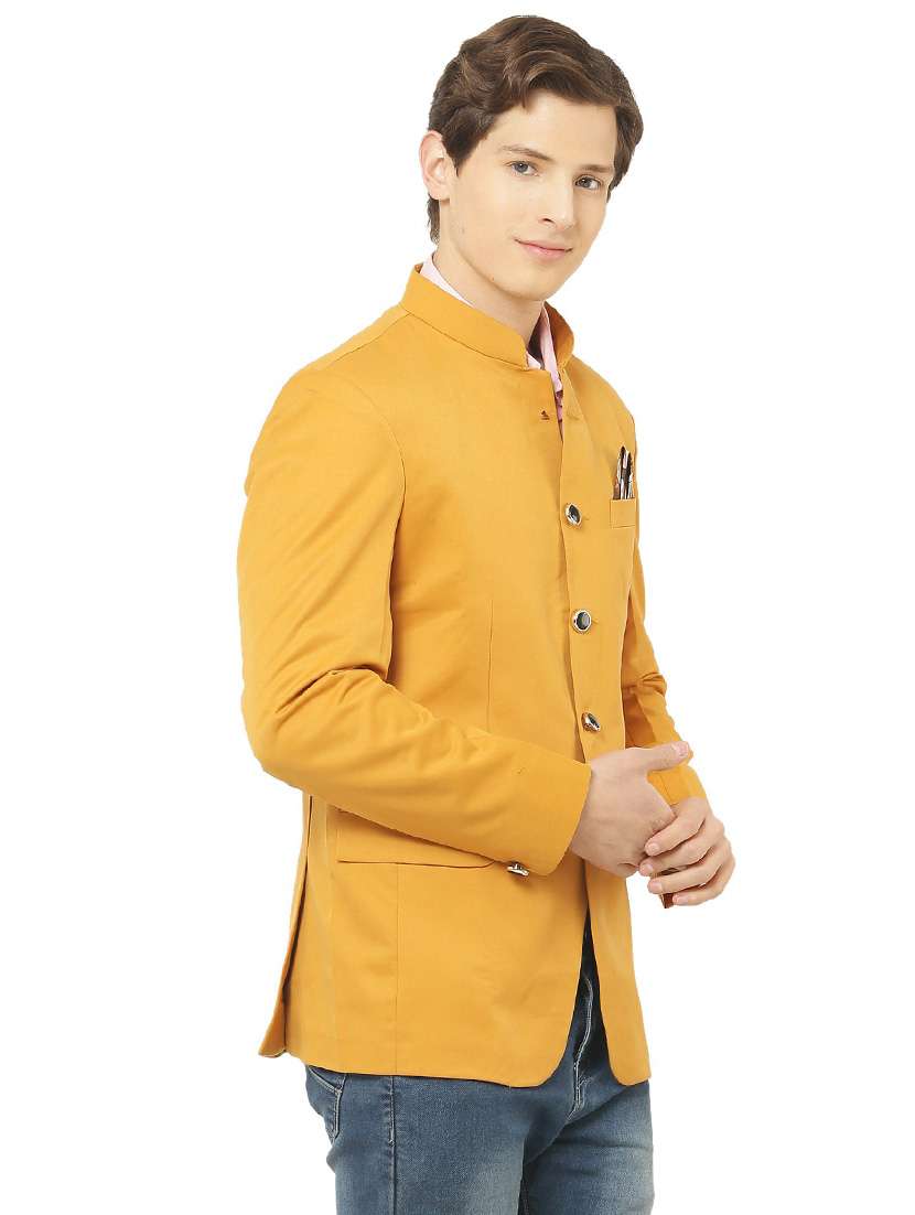 cotton blend casual blazer - 18961929 - Standard Image - 2