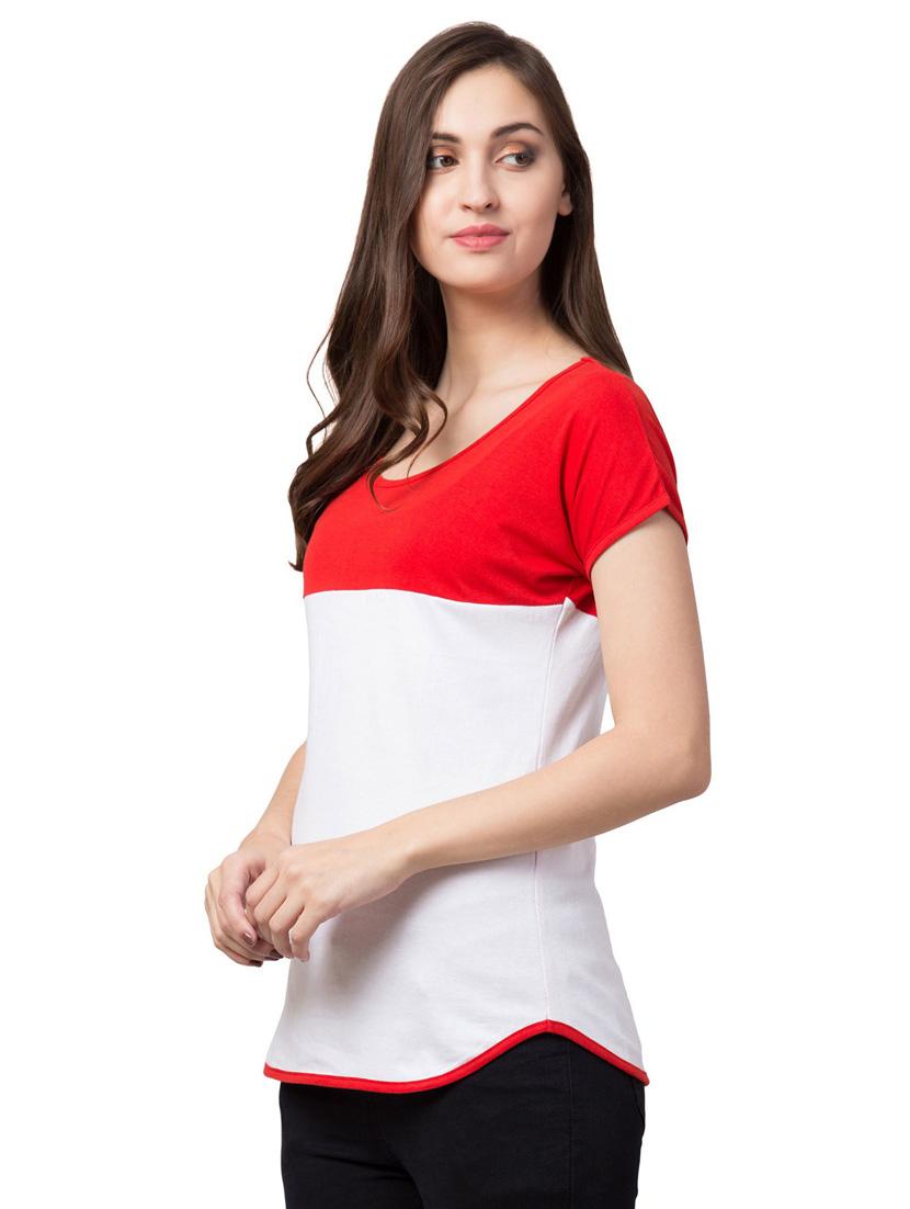 round neck color block tee - 18962329 - Standard Image - 2