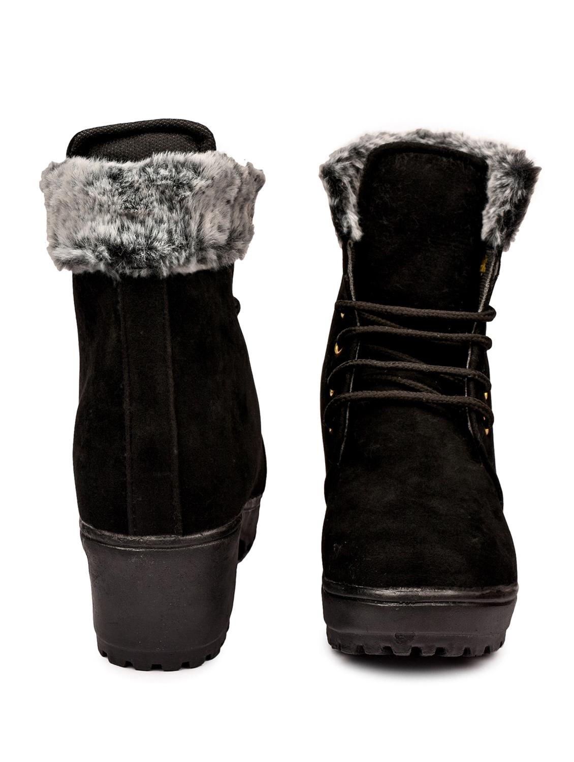 black suede laceup boots - 18962372 - Standard Image - 2