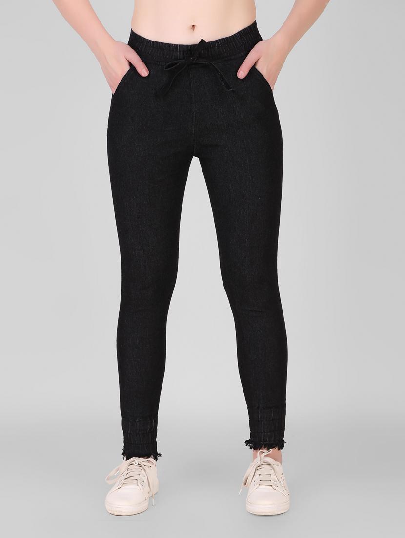 mid rise solid denim jegging - 18963719 -  Zoom Image - 0