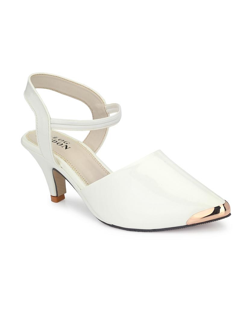 women solid ankle strap pump heels - 18963721 - Standard Image - 2