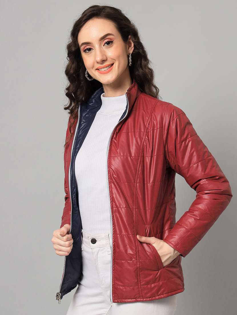 red polyester reversible jacket - 18968212 -  Standard Image - 2