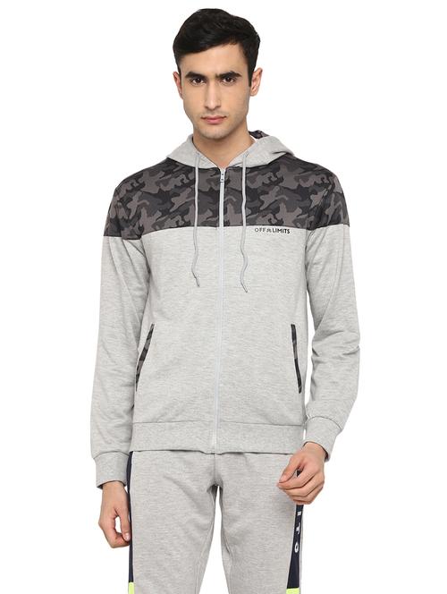 men camouglage long sleeve hooded sweatshirt - 18969091 - Standard Image - 0