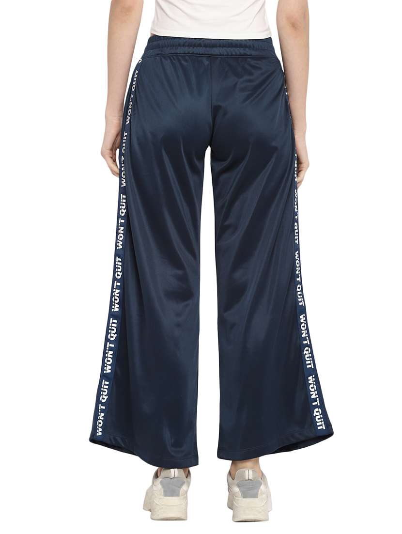 mid rise solid track pant - 18969137 -  Standard Image - 2