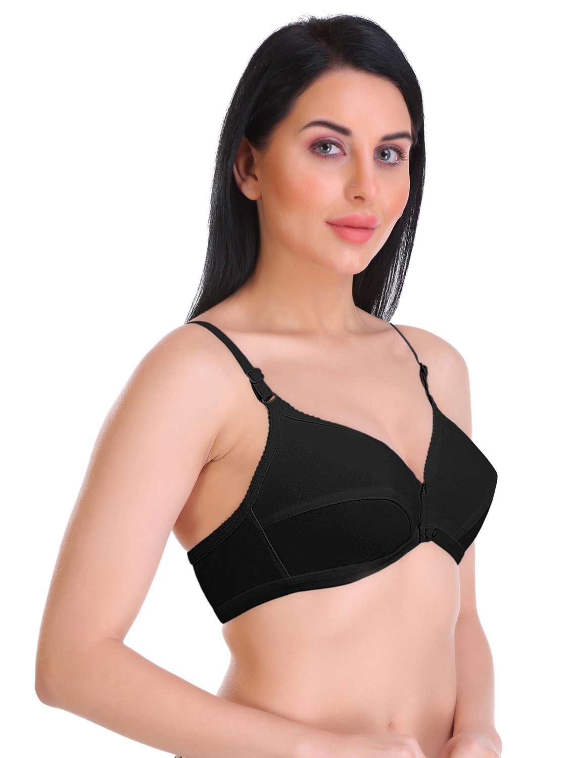 pack of 4 non padded front open bra - 18969195 -  Standard Image - 2