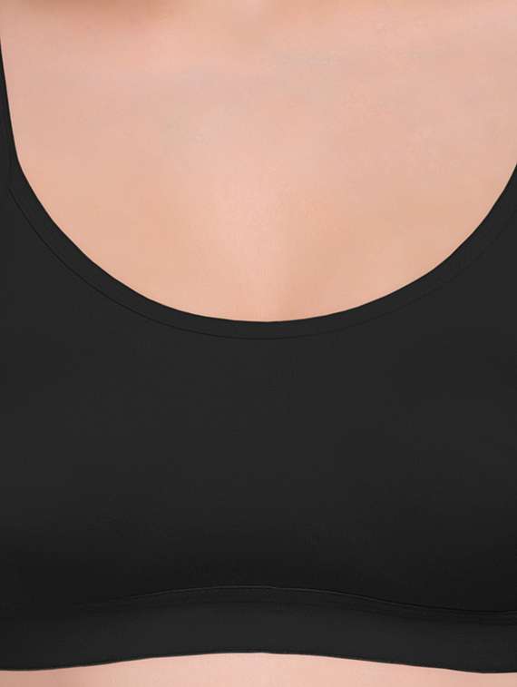 pack of 3 non padded sports  bra - 18969285 -  Standard Image - 7