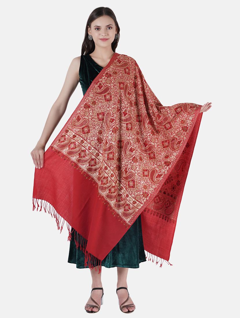red wool stole - 18969344 - Zoom Image - 0