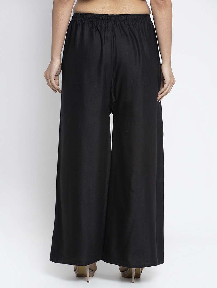 pack of 2 solid flared palazzo - 18984193 -  Standard Image - 2