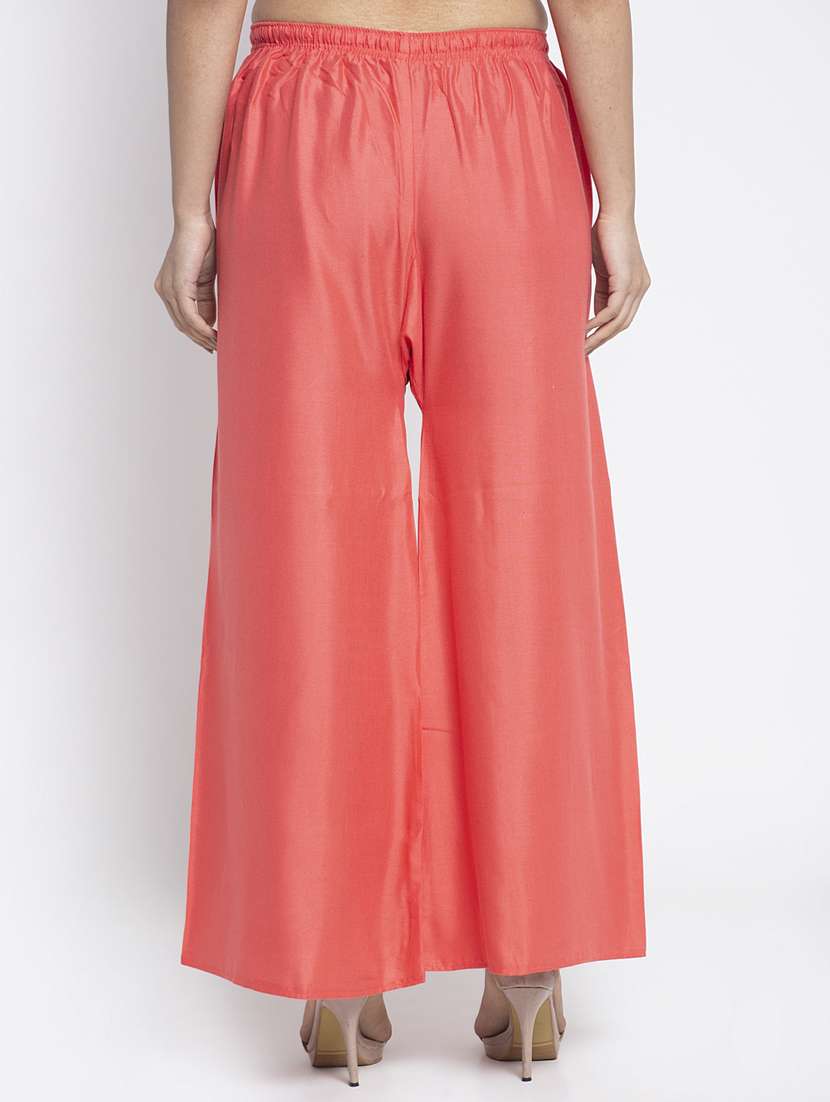 pack of 2 solid flared palazzo - 18984198 -  Standard Image - 2