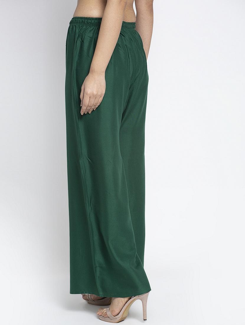 multi colored rayon flared palazzo - 18984372 - Standard Image - 2