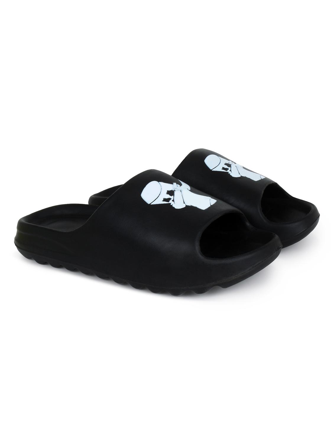 black croslite slip on flip flops - 19010391 - Standard Image - 2