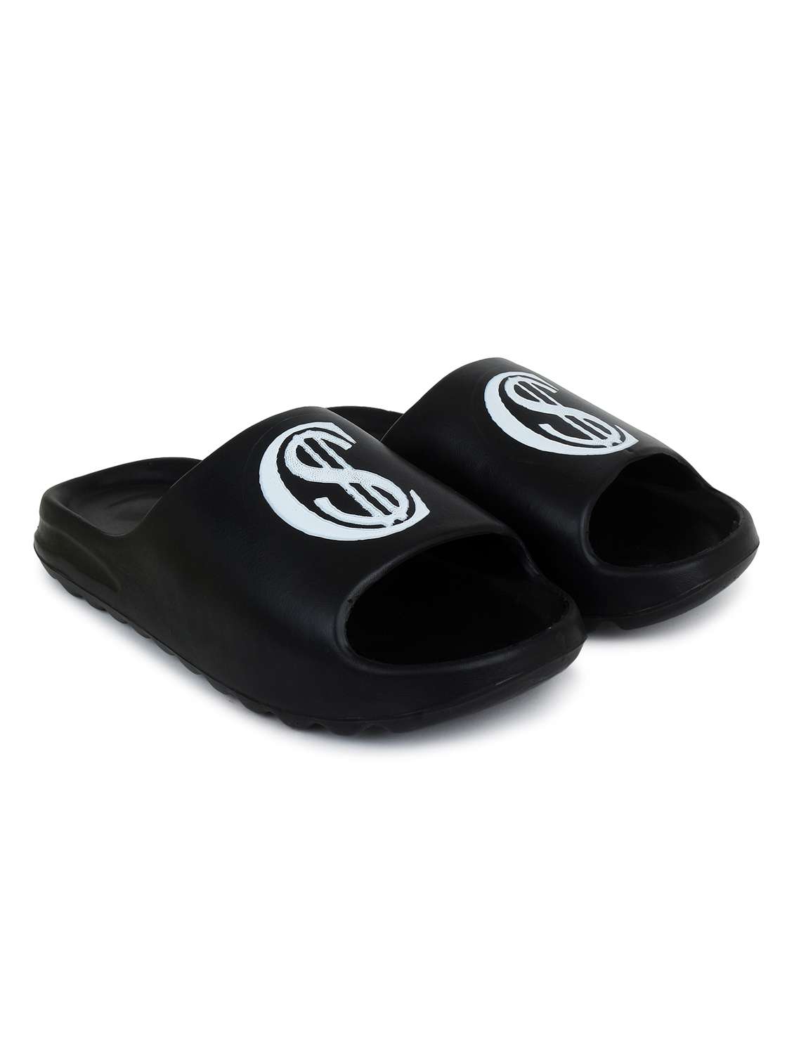 black croslite slip on flip flops - 19010396 -  Standard Image - 2