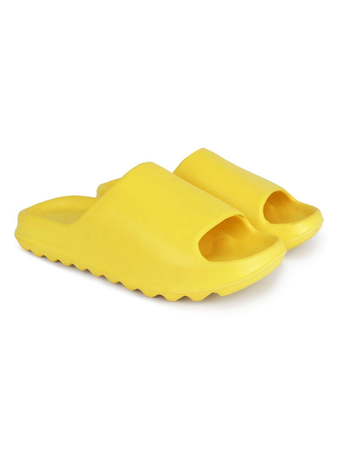 yellow croslite slip on flip flops - 19010409 - Standard Image - 2