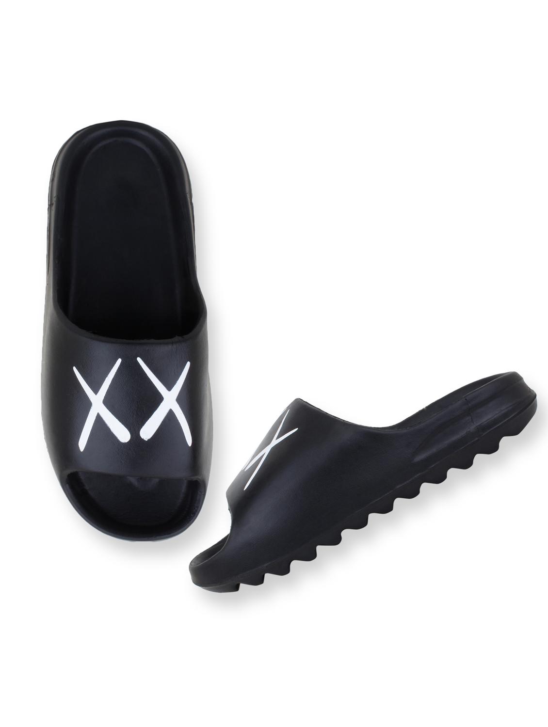 black croslite slip on flip flops - 19010420 - Standard Image - 2