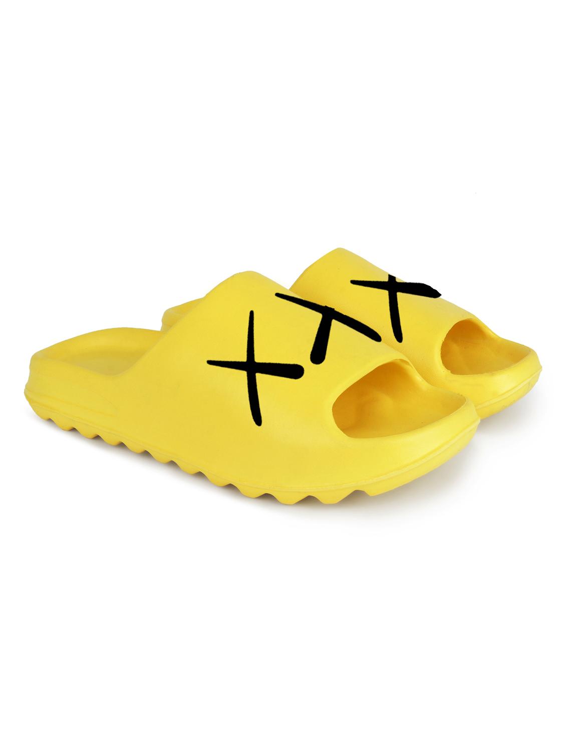 yellow croslite slip on flip flops - 19010422 - Standard Image - 2