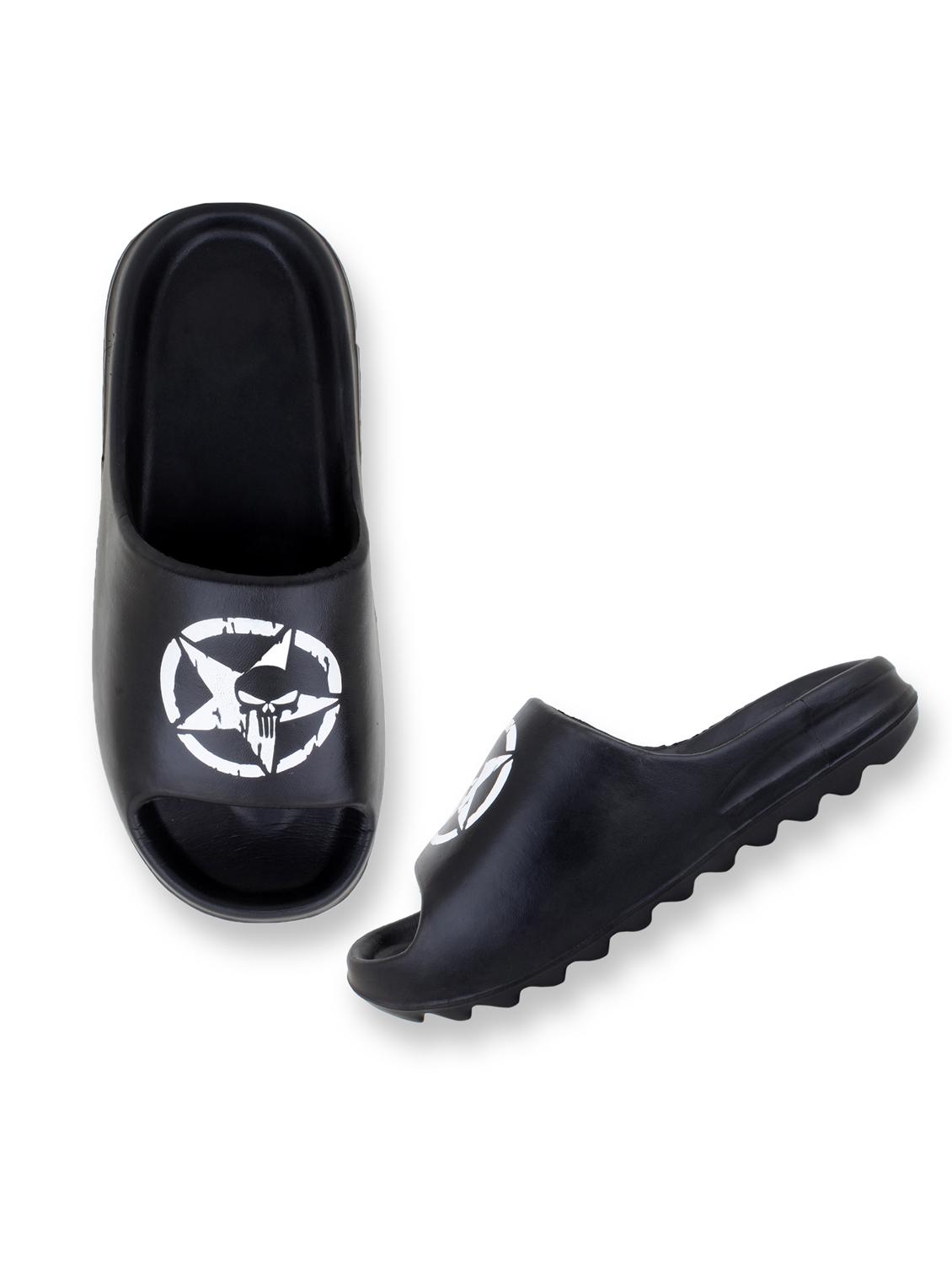 black croslite slip on flip flops - 19010423 - Standard Image - 2