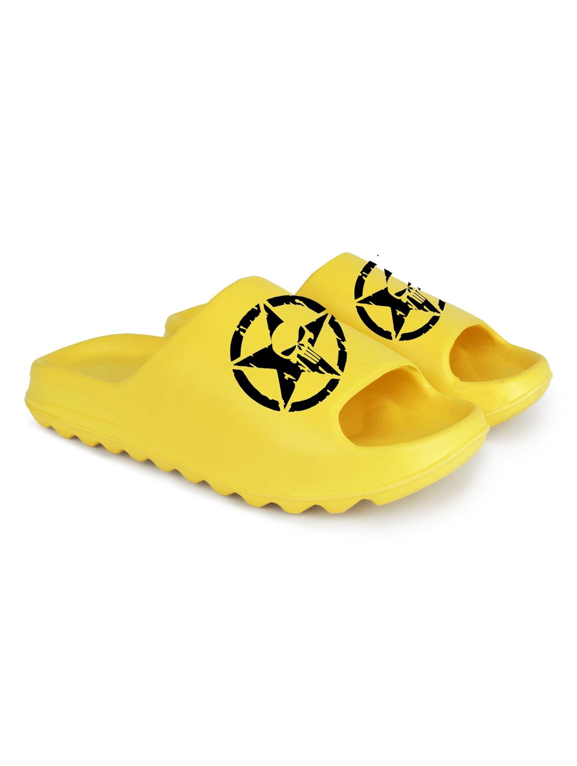 yellow croslite slip on flip flops - 19010425 - Standard Image - 2
