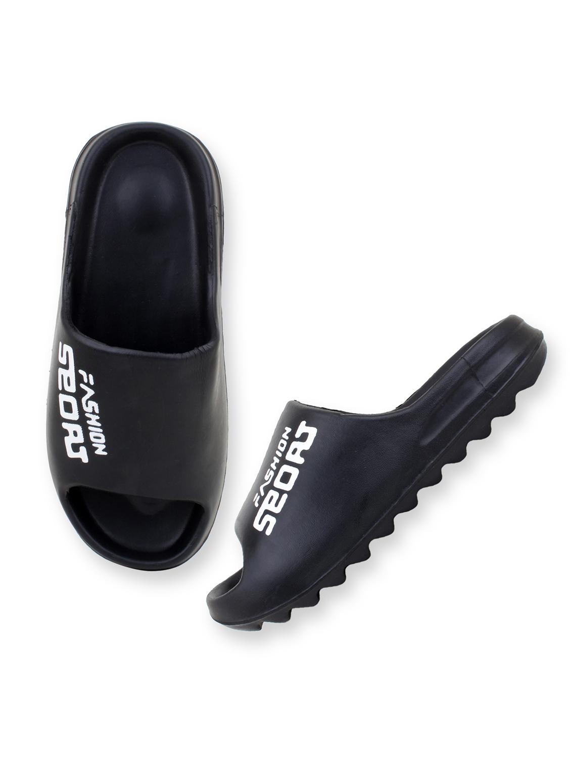 black croslite slip on flip flops - 19010426 - Standard Image - 2