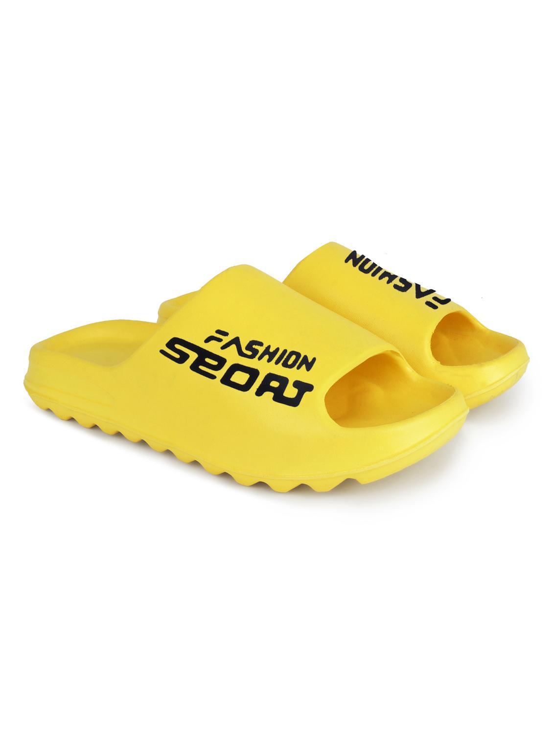 yellow croslite slip on flip flops - 19010428 - Standard Image - 2
