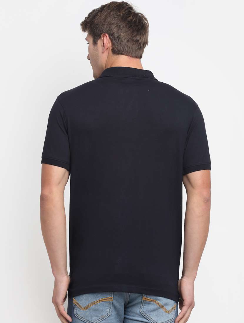 polo neck printed t-shirt - 19010497 - Standard Image - 2