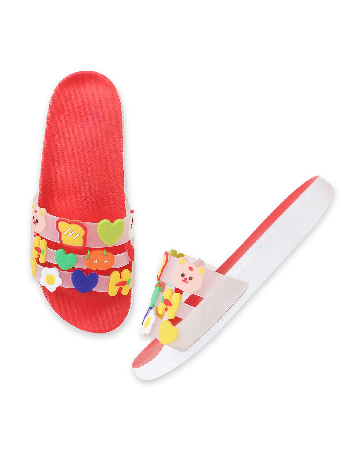 red slip on flip flop - 19020823 - Standard Image - 2