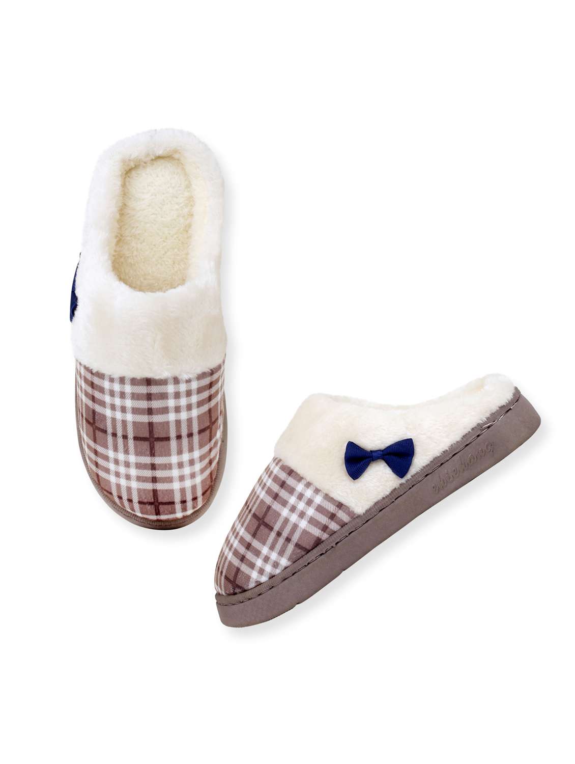 checkered slip on flip flop - 19020883 - Standard Image - 2