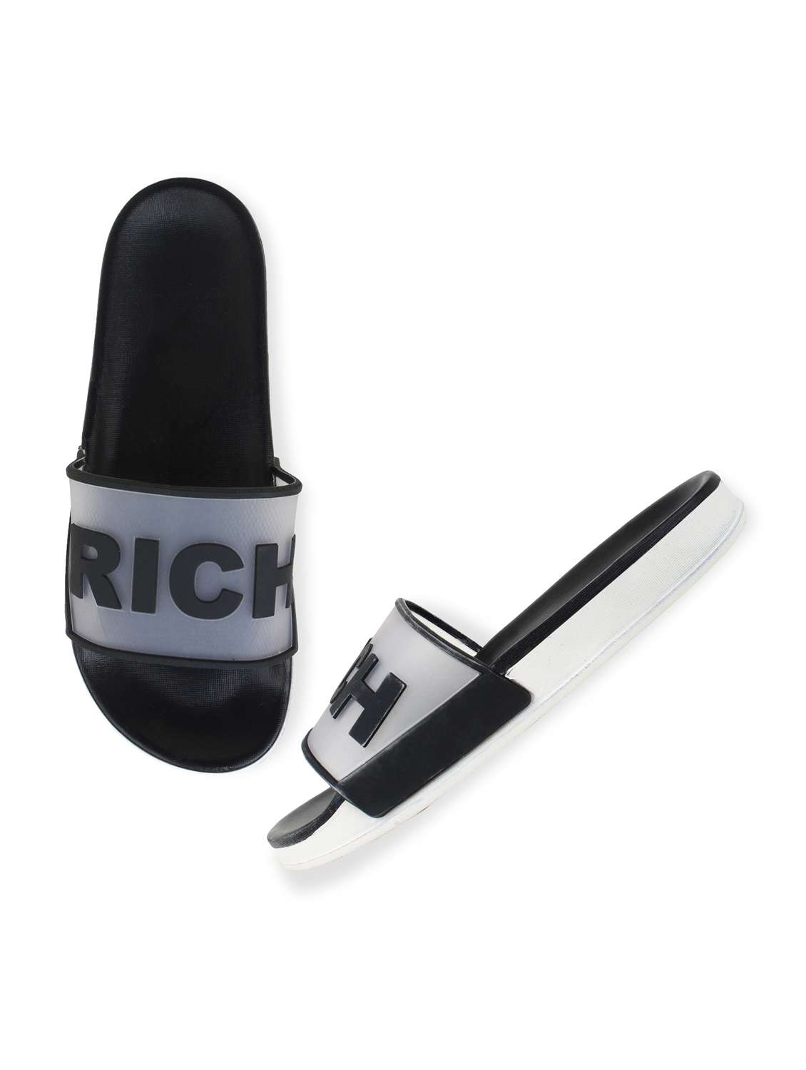 black slip on flip flop - 19020905 - Standard Image - 2