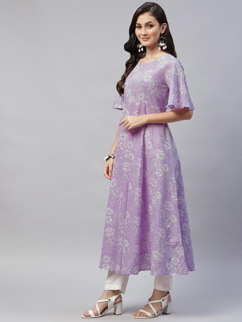 women's flared kurta - 19039334 - Standard Image - 2