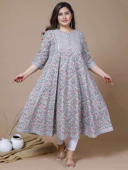 women's flared kurta - 19039381 - Standard Image - 0