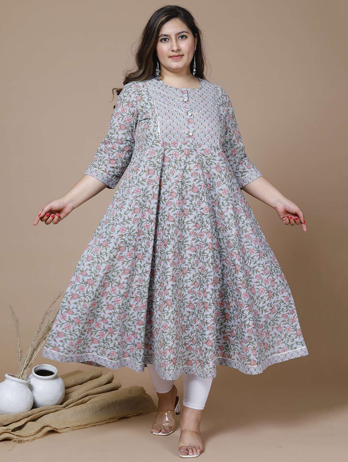 women's flared kurta