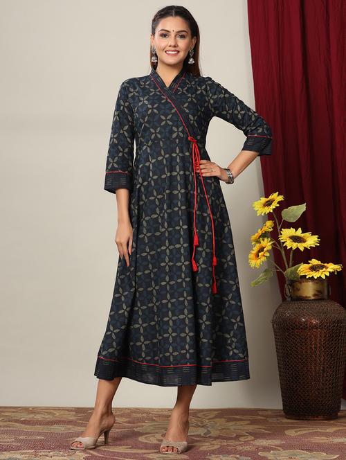 women's angrakha kurta - 19039599 - Standard Image - 0