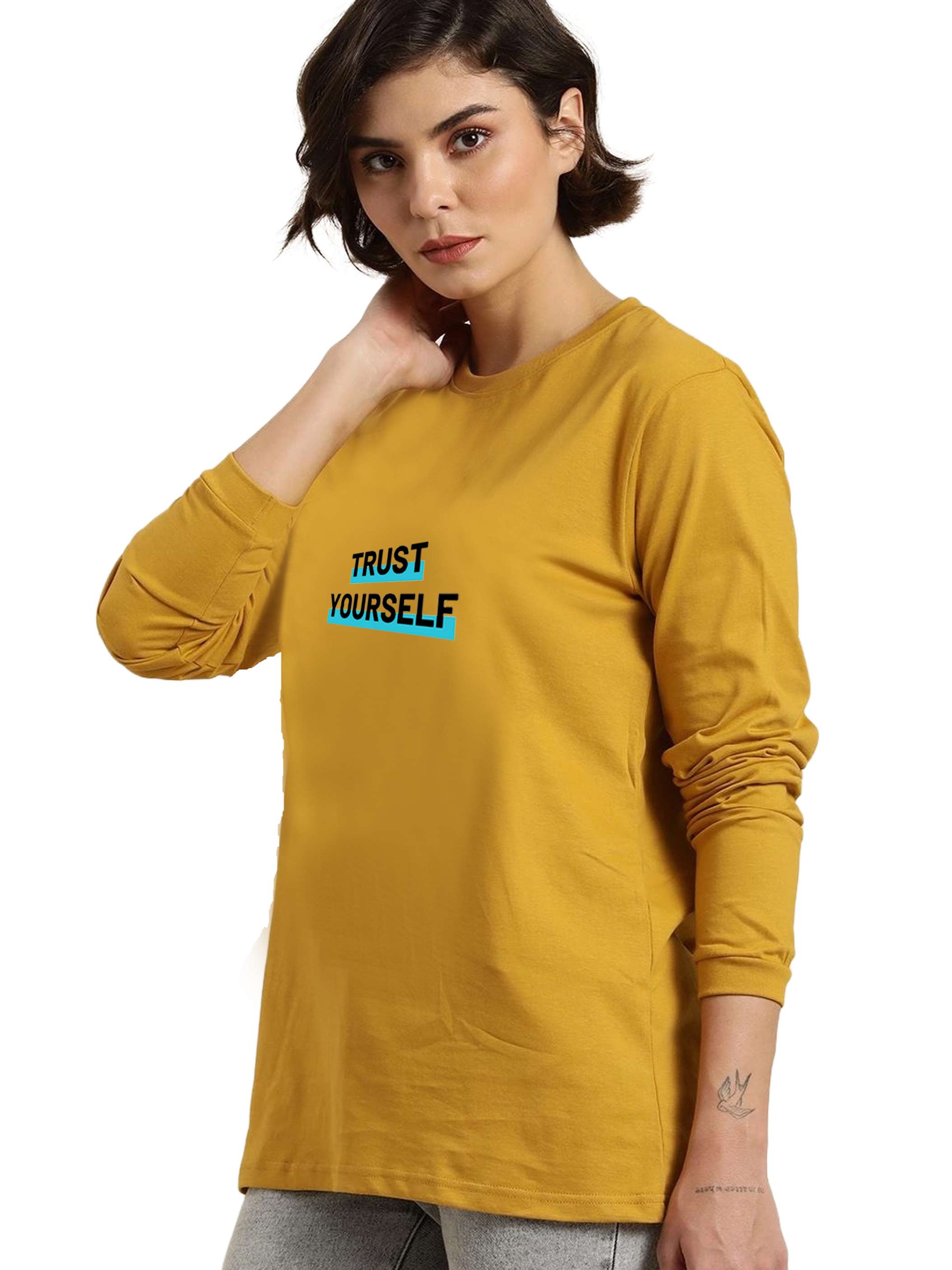 yellow cotton tshirt - 19081132 - Standard Image - 2