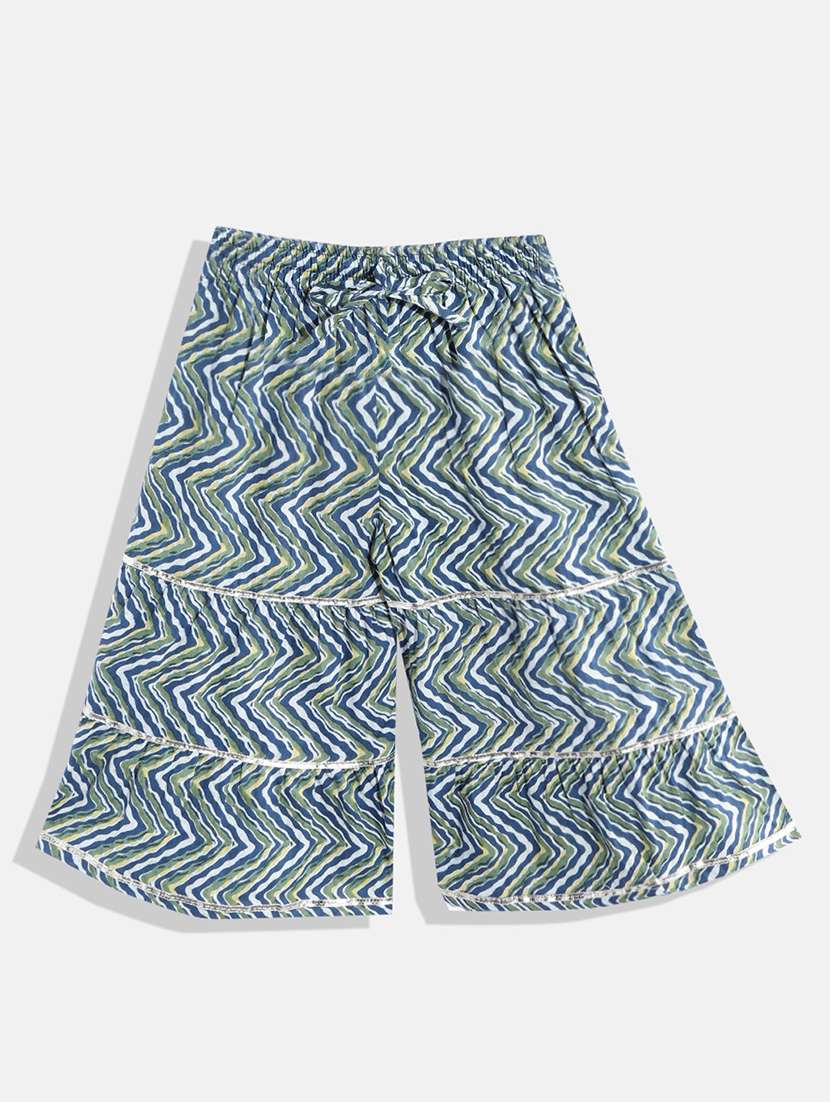 girls round neck floral printed top and sharara set - 19081876 -  Standard Image - 2