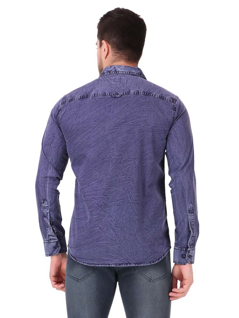 mens solid casual shirt - 19082424 -  Standard Image - 2