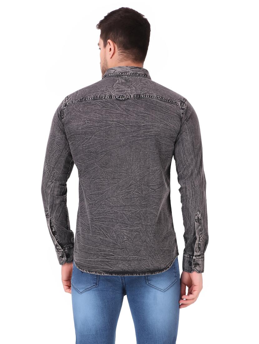 mens self design casual shirt - 19082425 - Standard Image - 2
