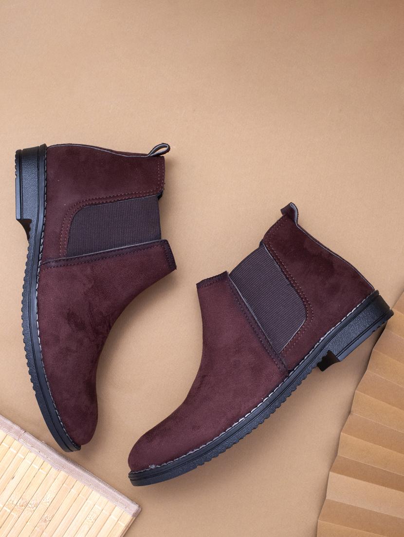 men brown slip on boots - 19082607 - Zoom Image - 0