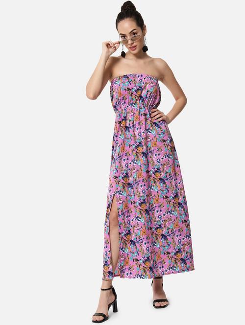 women's tube floral dress - 19082715 -  Standard Image - 0