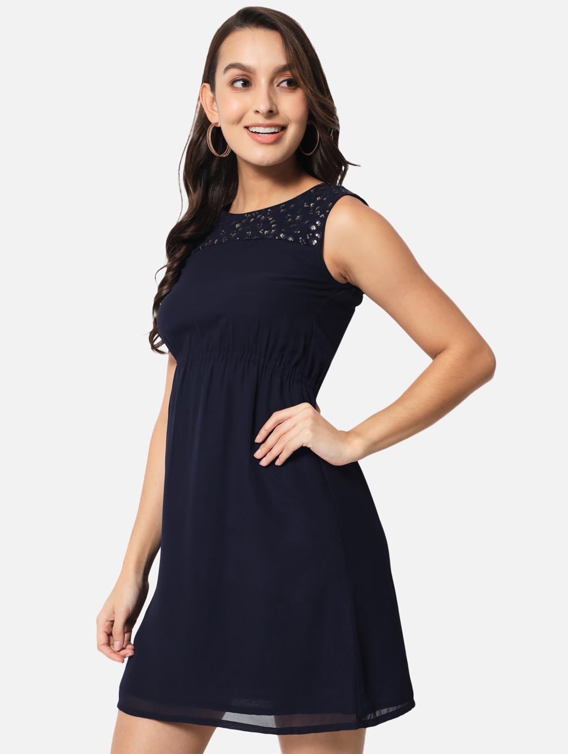 women's printed dress - 19082720 - Standard Image - 2