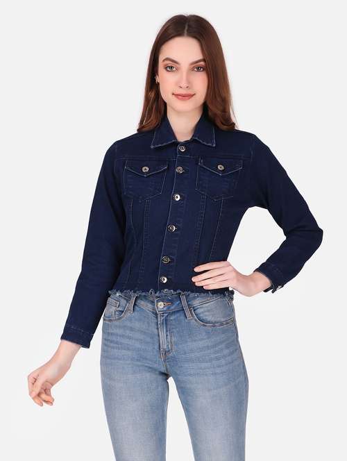 dark blue denim summer jacket - 19082741 -  Standard Image - 0