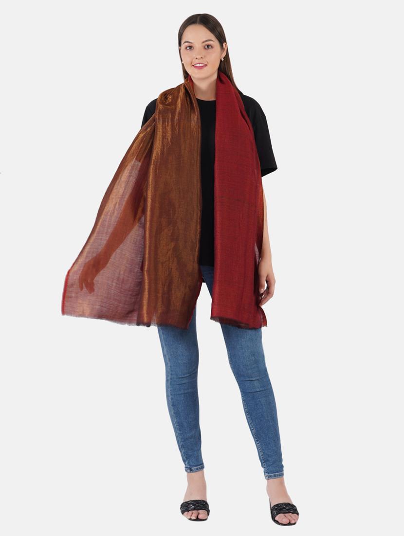 women's zari stole - 19082846 - Standard Image - 2