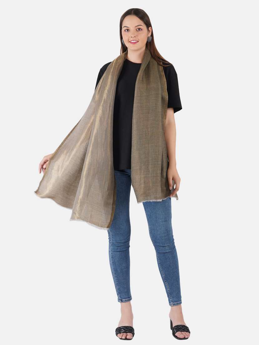 women's solid print stole - 19082849 - Standard Image - 2