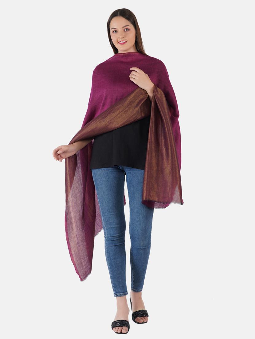 women's zari stole - 19082850 - Standard Image - 2