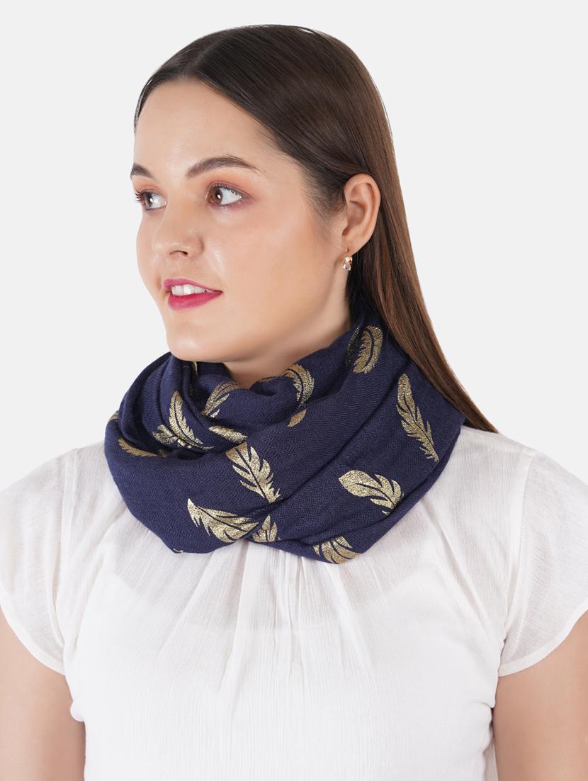 women's foil print print stole - 19082856 - Standard Image - 2