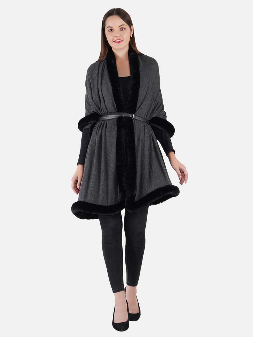 black wool stole - 19082863 -  Standard Image - 2