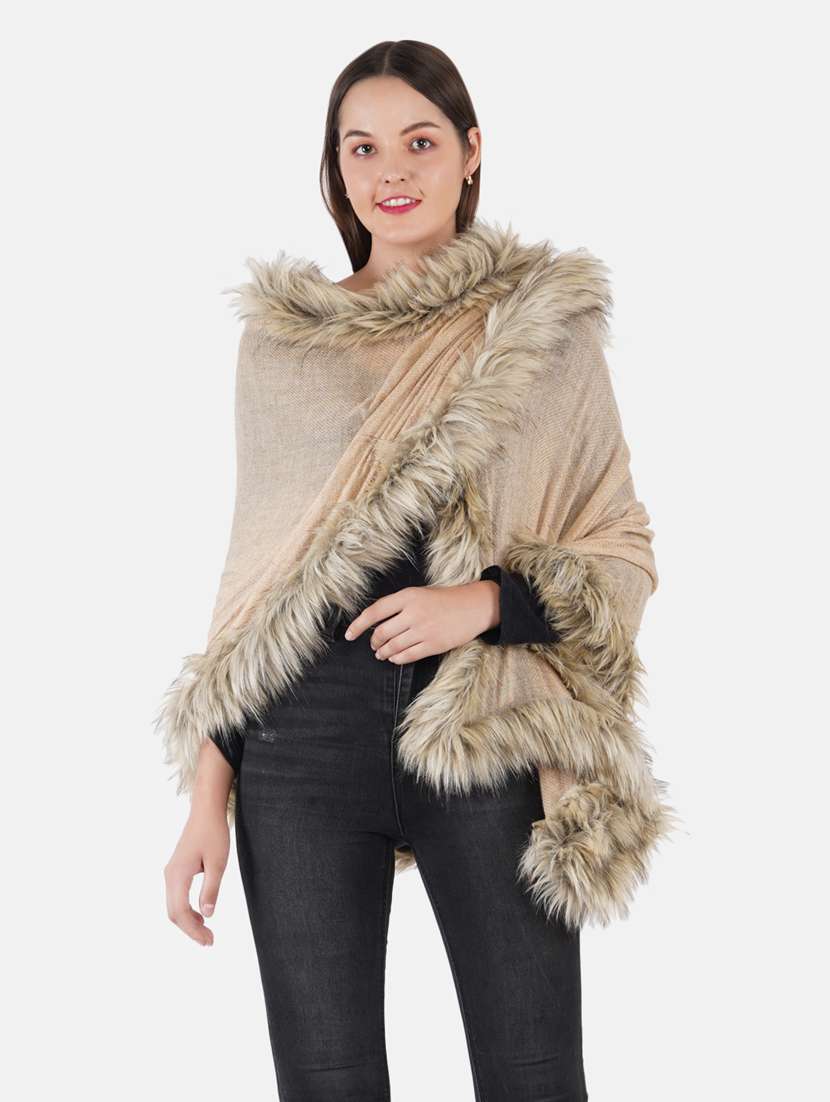 women's solid print stole - 19082866 -  Standard Image - 2