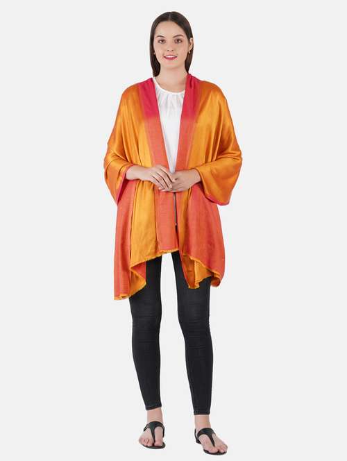 multi colored pure silk scarf - 19082870 -  Standard Image - 0