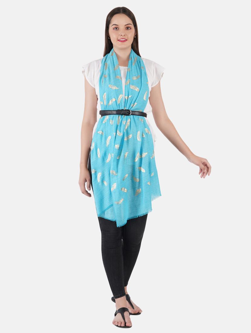 light blue wool scarf - 19082872 -  Zoom Image - 0