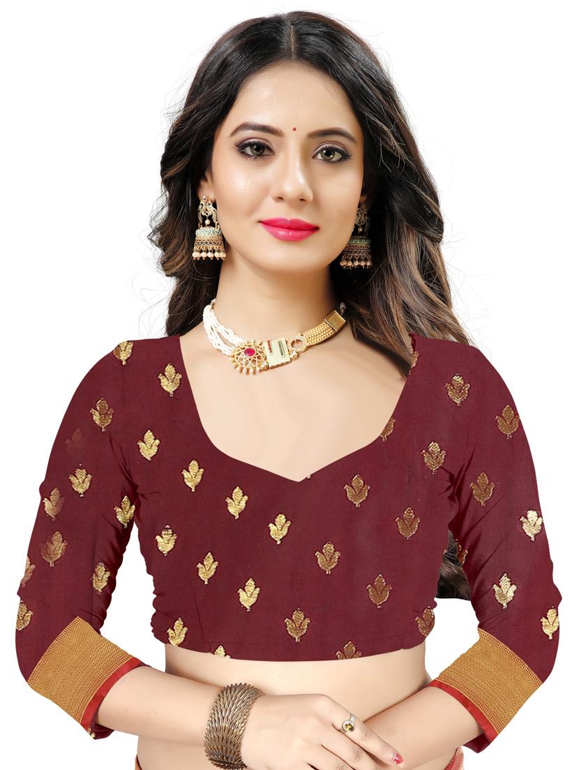 green georgette set saree with blouse - 19082949 - Standard Image - 2