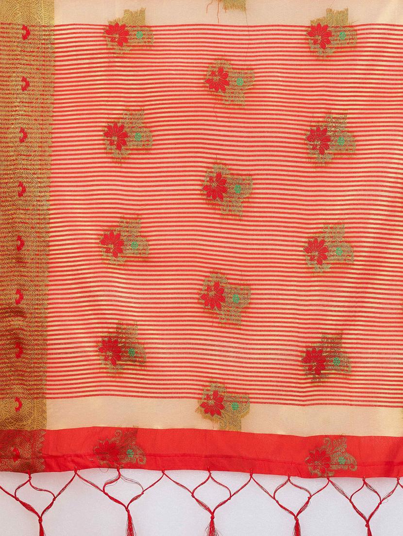 green cotton silk set saree with blouse - 19082998 - Standard Image - 2